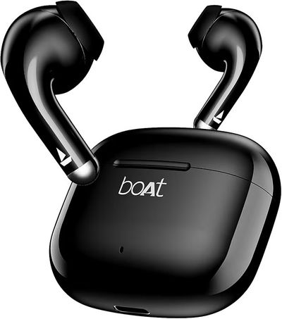 boAt Airdopes 101v2, 35H Battery, ENx Tech, 13mm Drivers, ASAP Charge, Flex-Fit Ear Tips,Stream Ad Free Music via App Support, Bluetooth Earbuds