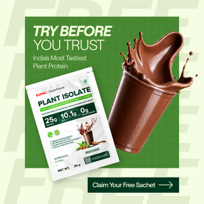 GNC: Plant Protein Trial Sachet @ ₹1 + Shipping Charges