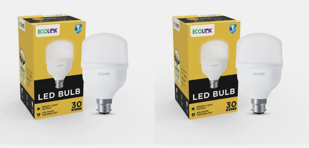 EcoLink 30 W Basic Standard B22 LED Bulb (White, Pack of 2) @339 & more