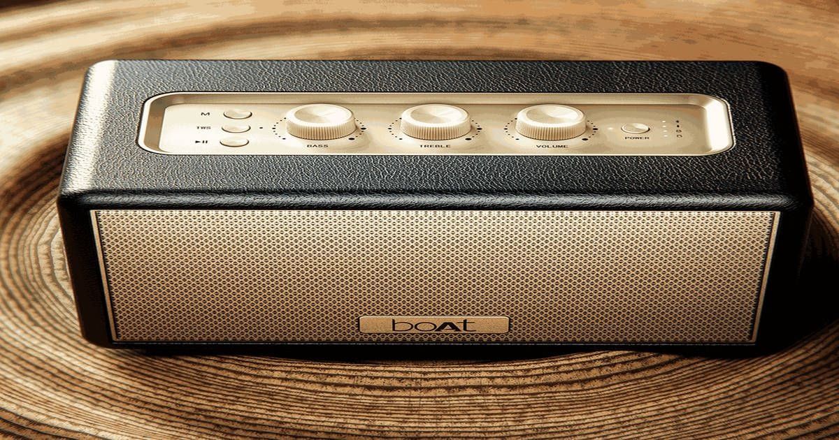 Check out boAt Stone Opus Bluetooth Speaker w/ mic, 80W Sound, 12Hr Playtime, v5.3(Midnight Black) on Instamart: