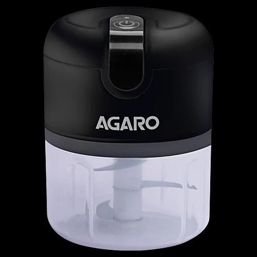 Agaro Elite Rechargeable Black Mini Electric Chopper, 250 ml