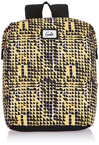 Genie Mosaic Daypack for Women & Girls (15L) | Mustard Yellow
