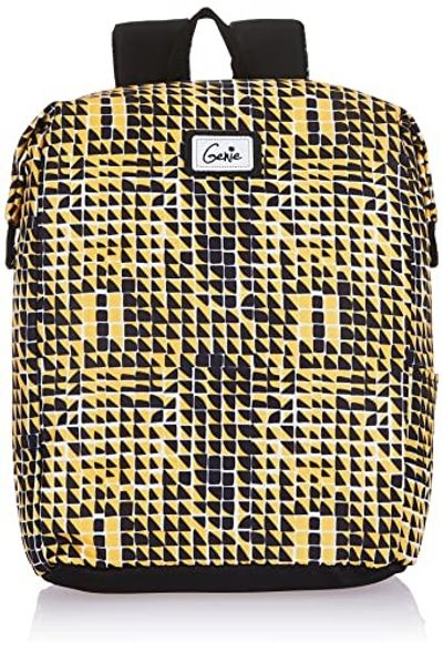 Genie Mosaic Daypack for Women & Girls (15L) | Mustard Yellow