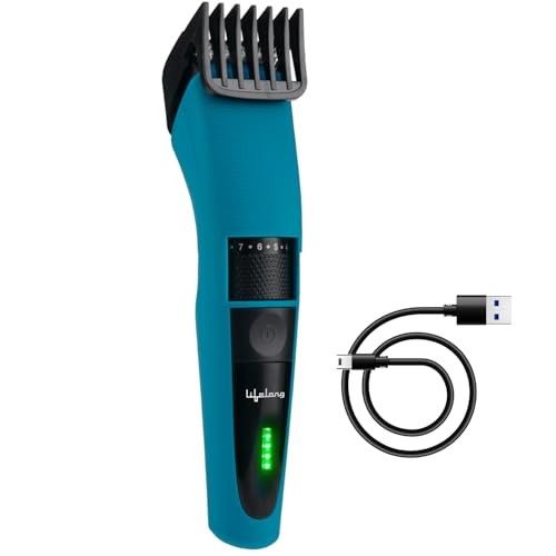 Lifelong Trimmer Men Beard | All in One Shaver, Electric Razor for Beard, Sideburns, Neckline, Chest | Man Rechargeable Hair Cutting Shaving Machine | 60-Min Runtime | 20 Length Settings (0.5-10mm)