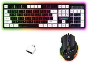 Ant Esports KM1410 Wired Gaming Keyboard and Mouse Combo Set (Black)