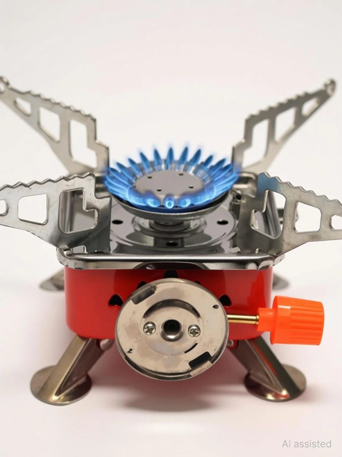 Bluejack Stainless Steel Automatic Ignition Single Burner Camping Stove Bluejack Windproof Foldable Outdoor Butane Gas Stove with Carry Cas