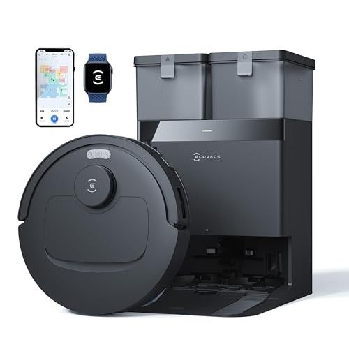 ECOVACS Deebot N50 Pro Omni 2 in 1 Robotic Vacuum Cleaner & Mop, 2026 New Launch 25000 Pa Suction, Self-Emptying Omni-Station, Zerotangle 3.0, Hot Air-Drying, Auto-Lift Mop On Carpet, Upto 300 Mins