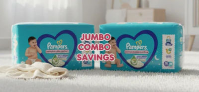 Pampers Extra absorb baby diapers M-48 Count (Pack of 2) Pant Diapers - M (2 Pieces)