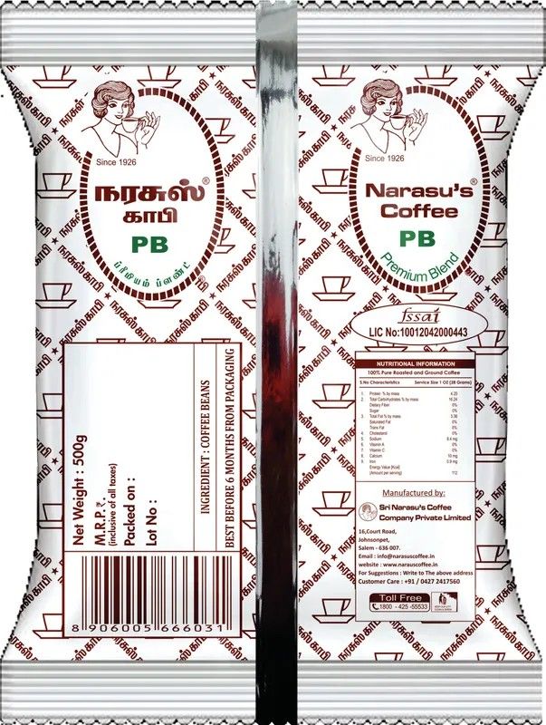 Narasus PB Filter Coffee (500 g),hyperlocal,Chennai