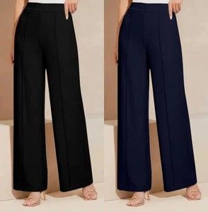TIGERSNAKE Women Black, Dark Blue Trousers