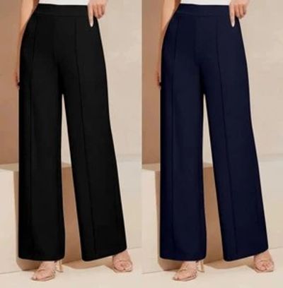 TIGERSNAKE Women Black, Dark Blue Trousers