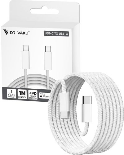 DR VAKU MFi Certified Type C to C Cable | iPhone 17/16/15 | Samsung Galaxy S24/S23
