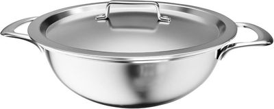 Lifelong LLTPDK003 Triply Deep Kadai with Riveted Handles with Stainless Steel Lid 2.8 litres