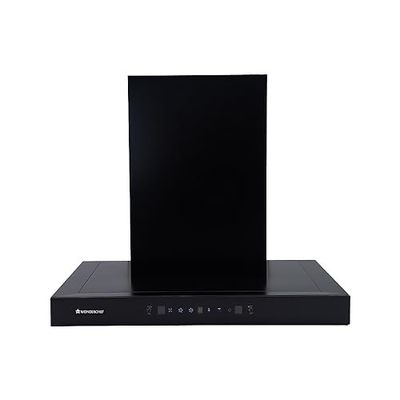 Wonderchef Ultima D-Lite 60cm 1400 m3/hr Auto Clean Curved Glass Chimney | Baffle Filter | Powerful suction | Touch + 3 speed Motion Sensor control | Low Noise | 7 Year Warranty | Black