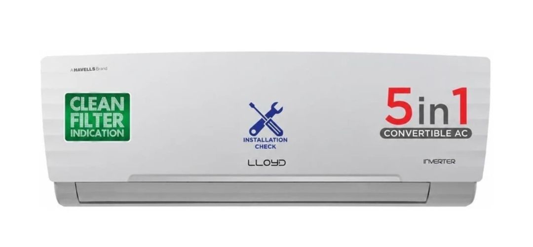 Lloyd 1.5 Ton 5 Star Split Inverter AC (GLS1815KWGGW, White)