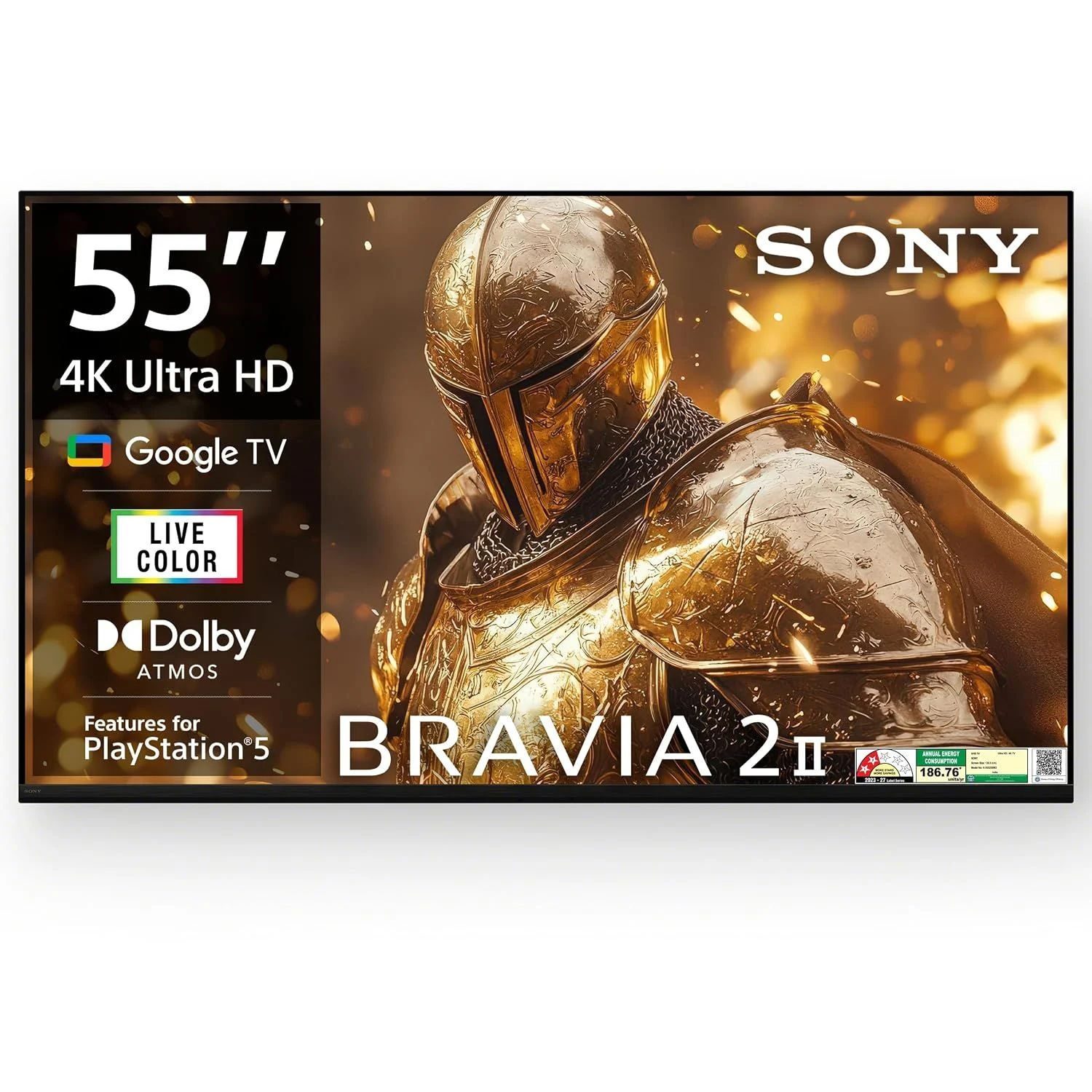 Sony 139 cm (55 inches) BRAVIA 2M2 Series 4K Ultra HD Smart LED Google TV K-55S25BM2