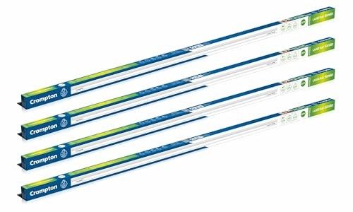 Crompton Laser Ray Smile 20W LED Batten, 4 Feet | 6500K, Pack of 4