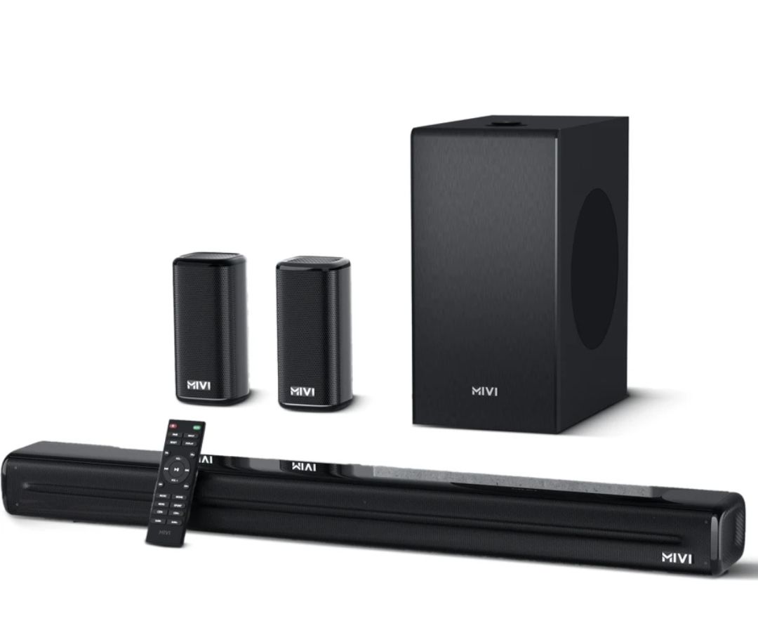 Mivi Fort Sonic 600 Soundbar, 5.1 Channel,Multi-Input and EQ Modes,BT v5.3 600 W Bluetooth Soundbar on Flipkart