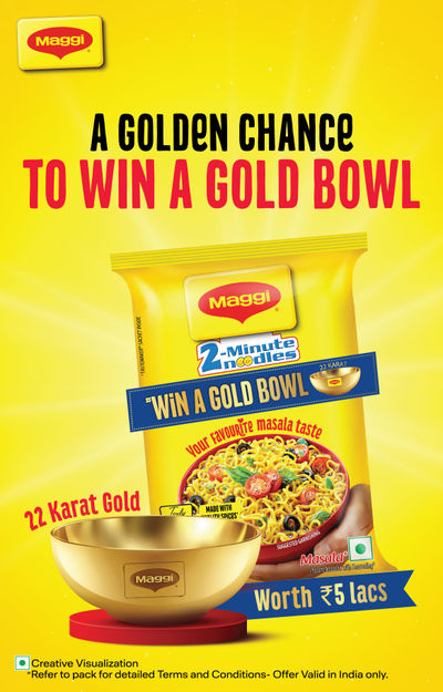 Maggi Win Gold Bowl & Tanishq Gv Voucher (Lot No. Based)