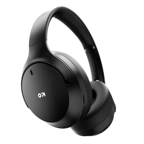GOBOULT Q Over Ear Bluetooth Headphones with 70H Playtime, 40mm Bass Drivers,IPX5 Headphones Wireless with mic (Jet Black)