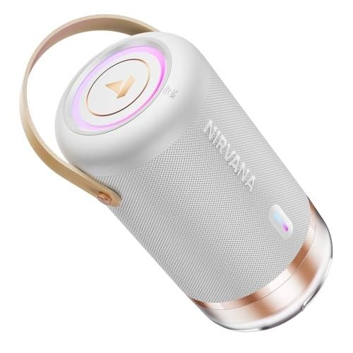 boAt 2026 Launch Nirvana Luxe,360- Surround, Spatial Audio, 100W, 15hrs Battery, Broadcast, App Support, NFC Pairing (Android), Bluetooth Speaker, Wireless Speaker, Portable Speaker (Ivory White)
