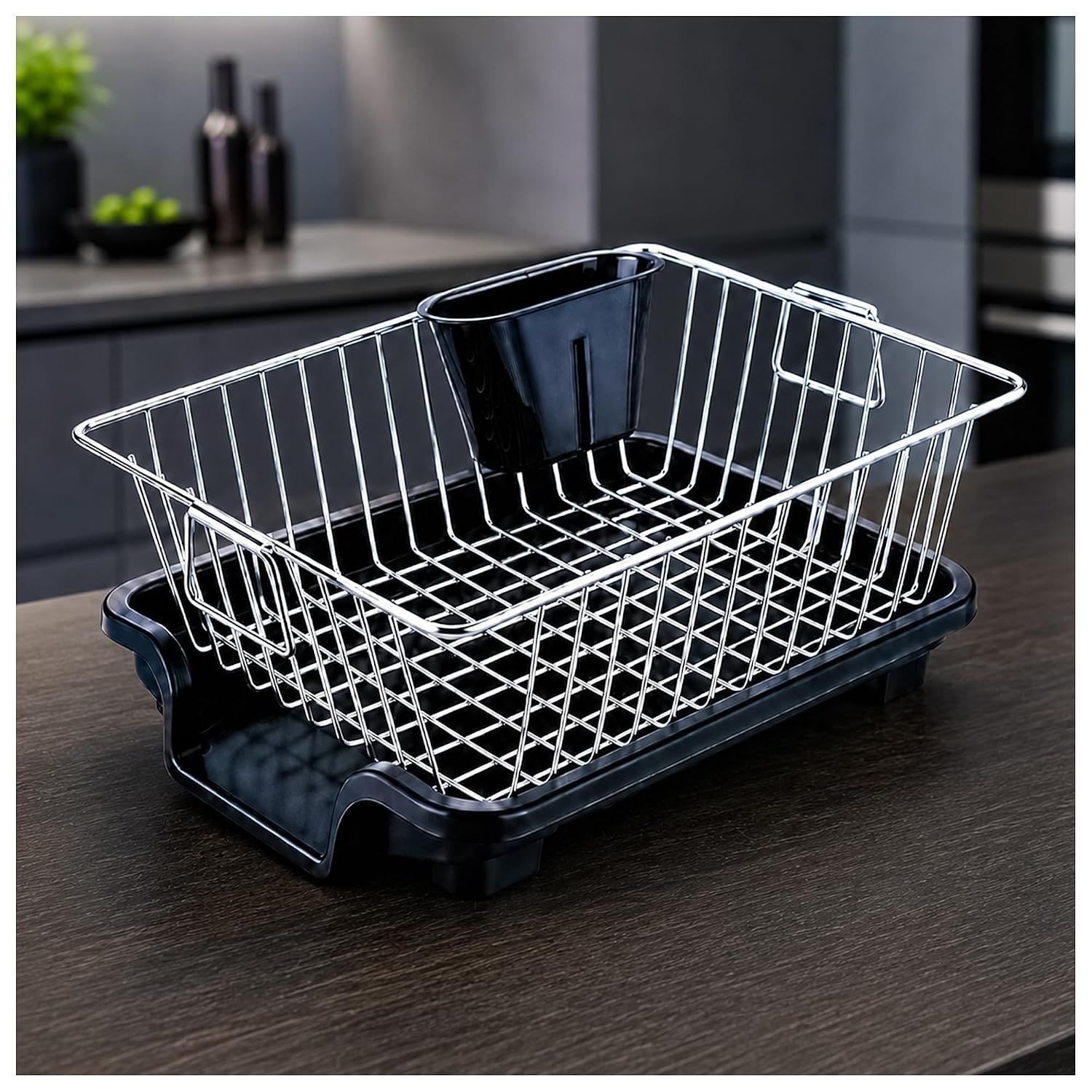 Eightiz Basket Drainer Dish for Kitchen Sink, Multipurpose Plastic Drain Basket with Water Drain Holes