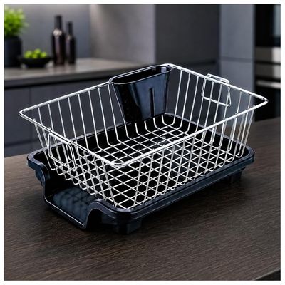 Eightiz Basket Drainer Dish for Kitchen Sink, Multipurpose Plastic Drain Basket with Water Drain Holes