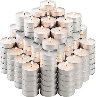 4-5 hour long burning unscented tea light candles (pack of 50 pcs) candle