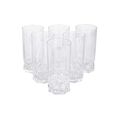 Pasabache Future Tumbler from The Original Pasabahce from Turkey | Durable & Stylish Glassware for Water, Juice, Cold Drink Tumbler Set of 6 Pcs, 325 ml, Transparent | Easy To Clean & Dishwasher Safe.