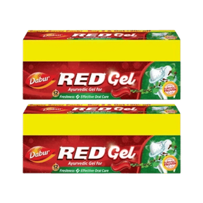 Dabur Red Ayurvedic Gel for Freshness ( Super Saver Pack) Toothpaste (600 g, Pack of 2)