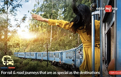 Woohoo - MakeMyTrip Rail Gift Card of ₹100 at 50% off