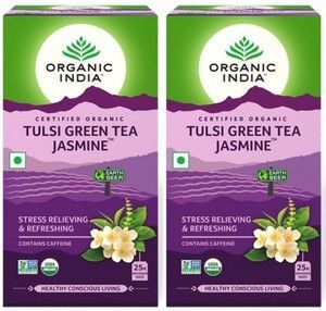 Flipkart Minutes - Organic India Jasmine Tea Bag 25 (Pack of 2)