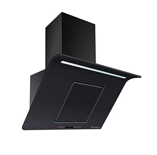 Faber 1000m3/hr Wall Mounted chimney (HOOD CURVY PLUS BK TC LTW 90, Black), Free 1 Year Extended warranty