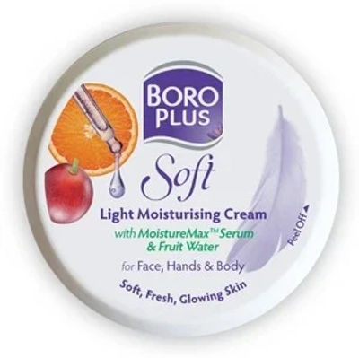 BOROPLUS Soft Light Moisturising Cream Light & Non-sticky|Provides 24 hour moisturisation (300 ml)