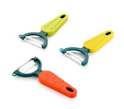 Clazkit Stainless Steel Vegetable Peeler Set of 3 [Apply 50% discount coupon]