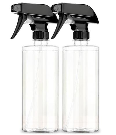 LUMONY® Pack of 2 - Spray Bottle 500 ML Transparent Clear Empty Water Spray Bottles,Water Liquid Sprayer Set for Face, Hair, Garden, Sanitizer, Perfume and More (Pack Of 2)
