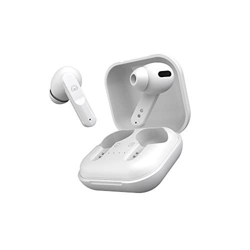 Ekko Earbeats T04 Bluetooth Truly Wireless in Ear Earbuds with ENC Call Noise Cancellation, 50H Playtime,10MM Driver, Twin Connect, Type-C Fast Charging, Siri & Google Assistant Activate (White)