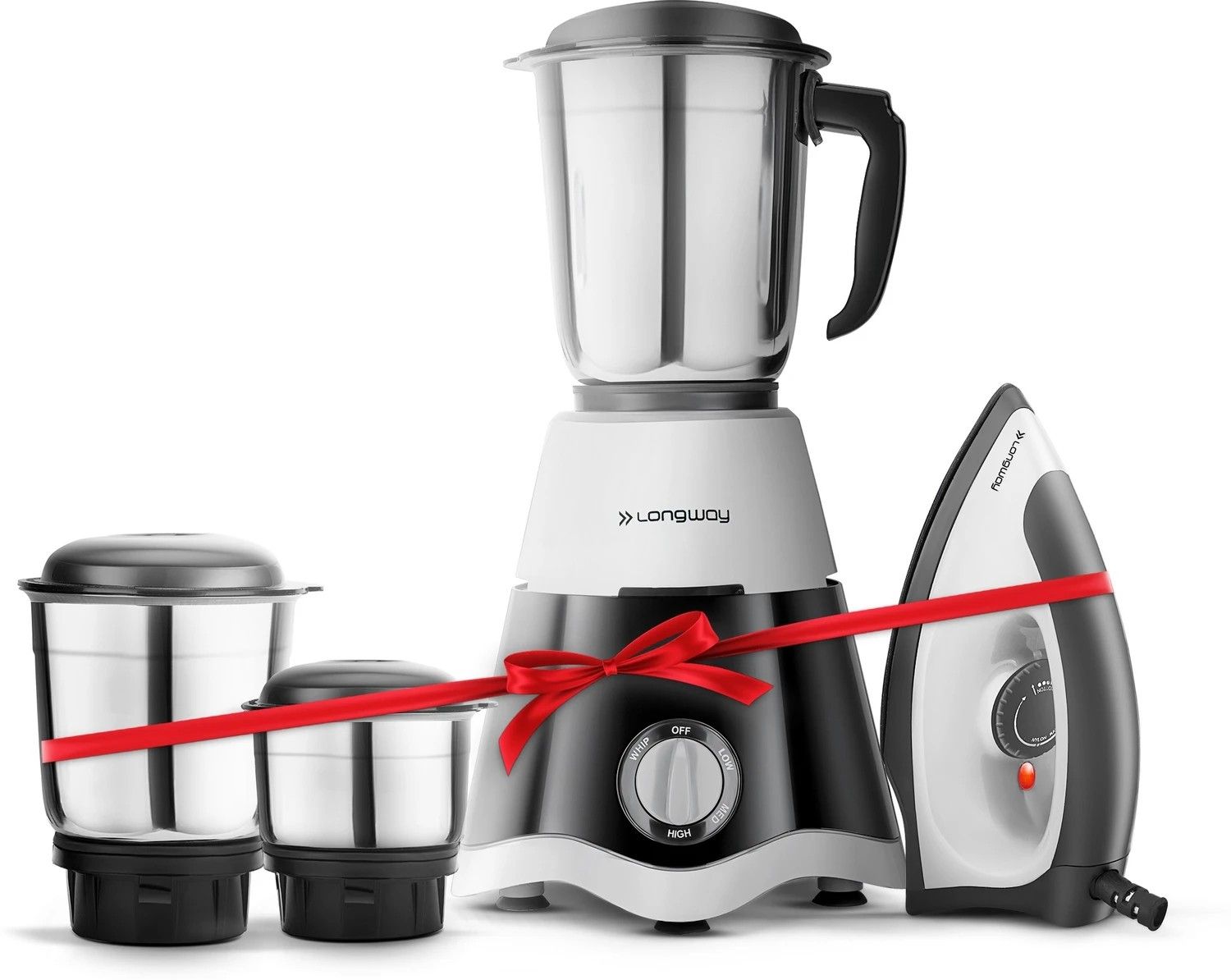 Longway Super Dlx with Kwid 1100 Watt Dry Iron Combo 500 W Juicer...more