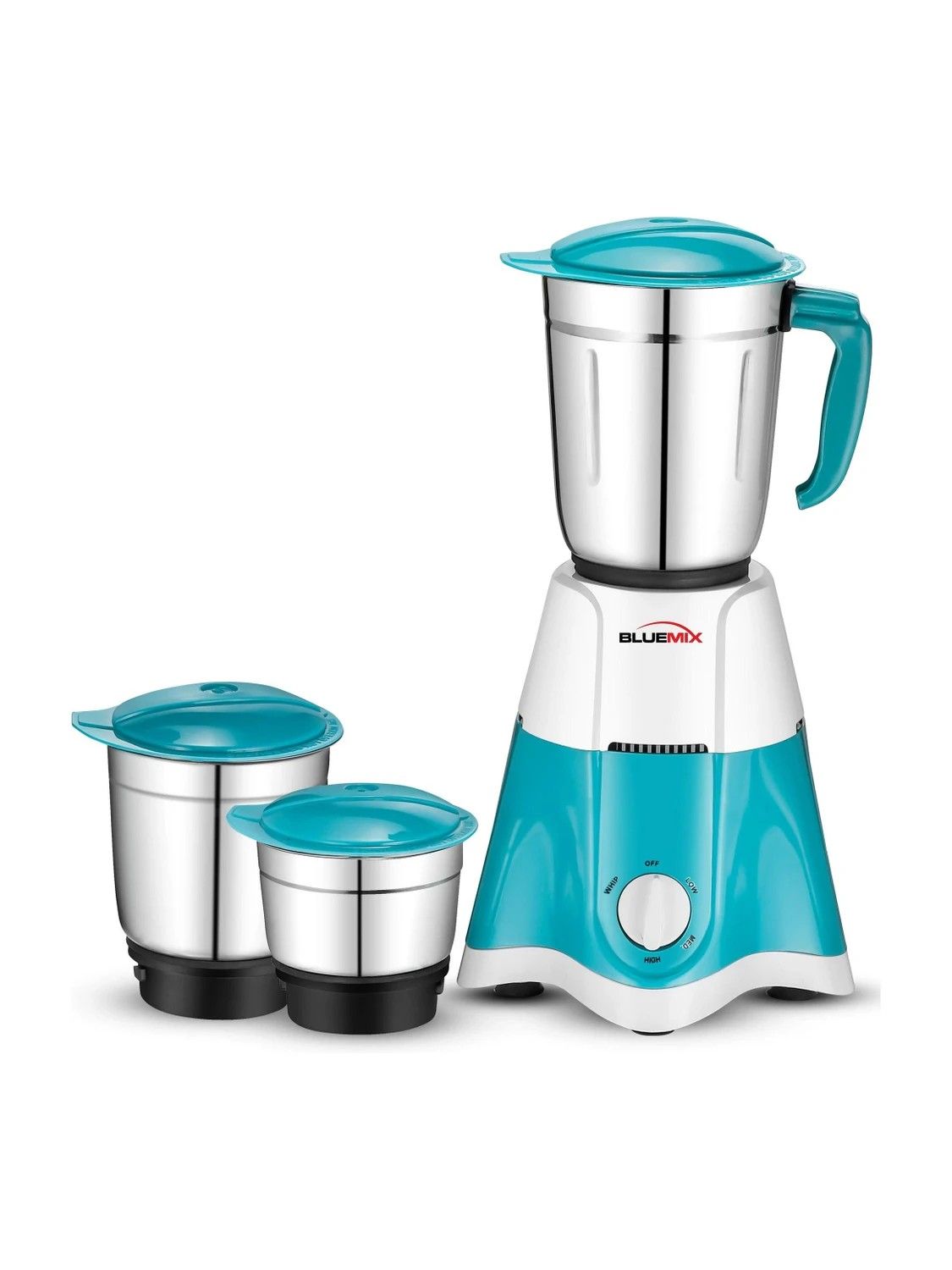 Bluemix Blaze 750 W Mixer Grinder (Blaze750 | 3 Jars | White, Sea...more