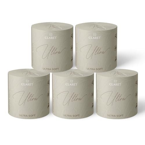 Claret Ultra Soft 3-Ply Virgin Pulp Toilet Rolls | 300 Pulls Each Skin-Friendly | (Pack Of 5 Rolls)