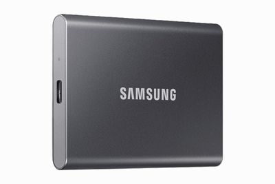 Samsung T7 1TB, Portable SSD, up to 1050MB/s, USB 3.2 Gen2, for Photography, Gaming, Students & Professionals, External Solid State Drive (MU-PC1T0T), Grey