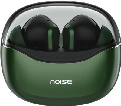 Noise Buds VS601 Wireless Earbuds, Bluetooth Earbuds with 50H Playtime, Quad Mic ENC for Clear Calls, 10mm Drivers, Dual Device Pairing, Transparent Case Design, Deep Bass, BT v5.3 (Emerald Green)