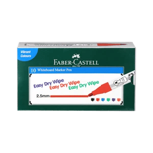 FABER-CASTELL Whiteboard Marker Red Box (Set of 10, Red)