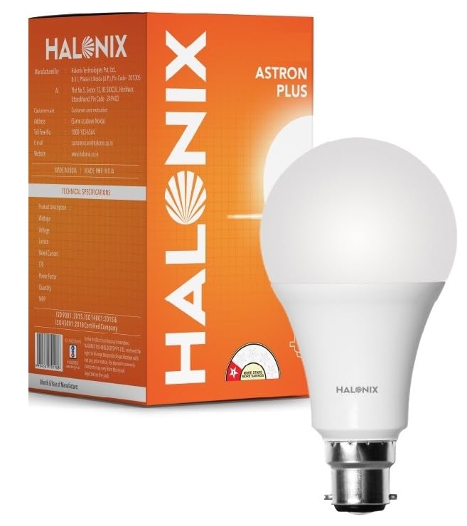 Halonix 14W LED Light Bulb | White (6500K) |Energy Efficient| 4kv Surge Protection | High Lumens Per Watt | Pack of 1