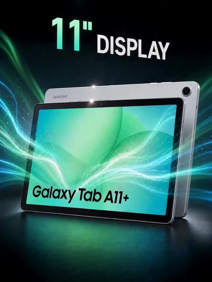 Samsung Galaxy Tab A11+ 6 GB RAM 128 GB ROM 11 inch with Wi-Fi+5G Gaming MediaTek MT8755 Tablet (Silver)