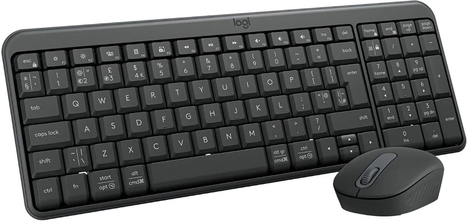 Logitech MK250 Compact Bluetooth Wireless Combo Bluetooth Standard Laptop Keyboard Compatible with Mac, iPad, Laptop, Desktop with 1000 DPI Optical Mouse,