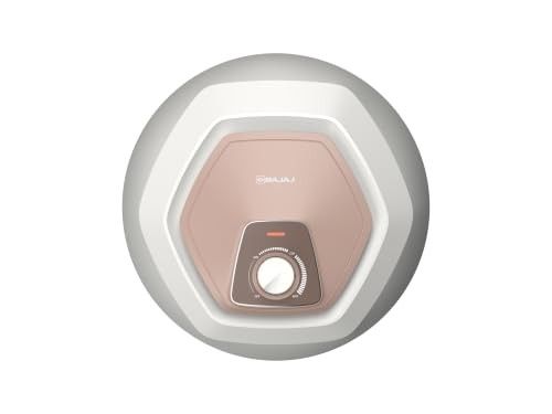 Bajaj Armor Series Contempo Neo 25L Storage Water Heater For Home | 5 Star Rated Geyser For Bathroom | Glass-lined Coating | Non-Stick Heating Element | Suitable For High Rise Building | White & Beige