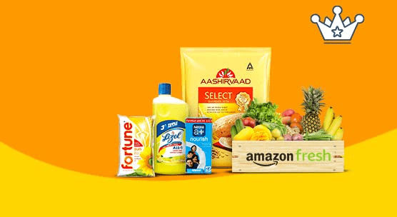 Amazon Fresh Shopping Get Flat ₹75 Back Min Order: ₹799