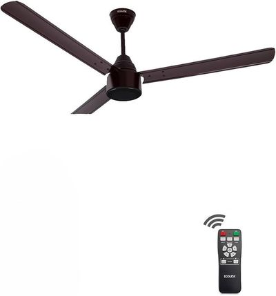 EcoLink AiroMax BLDC 1200mm Ceiling Fan - Brown | Power-Saving BLDC Technology | High Airflow Performance | Low Noise | 2-Year Warranty | Pack of 1