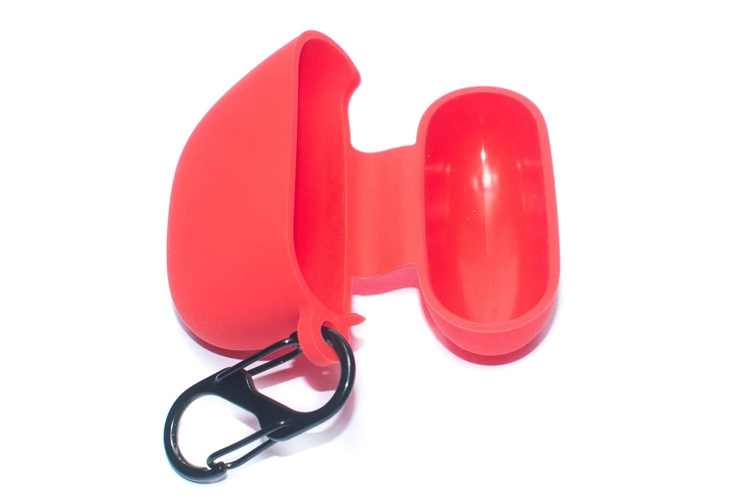 Pouch for bAot Airdope 113 Protective Soft Silicone Case Cover with Hook (Cover Only) (This Cover is Not Sold Or Created by Boat) (Red)
